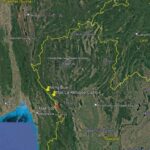 Nong Bua Bible School and Mae La Refugee Camp shown on Western border of Thailand just north of Mae Sot.