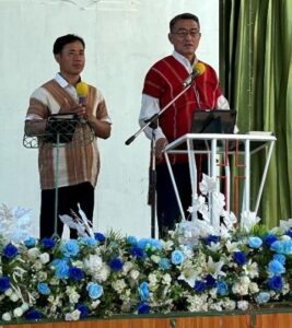 Mission Director Jung Dangshing preached the Sunday service at the Nong Bua Bible School Church with the help of an interpreter.  